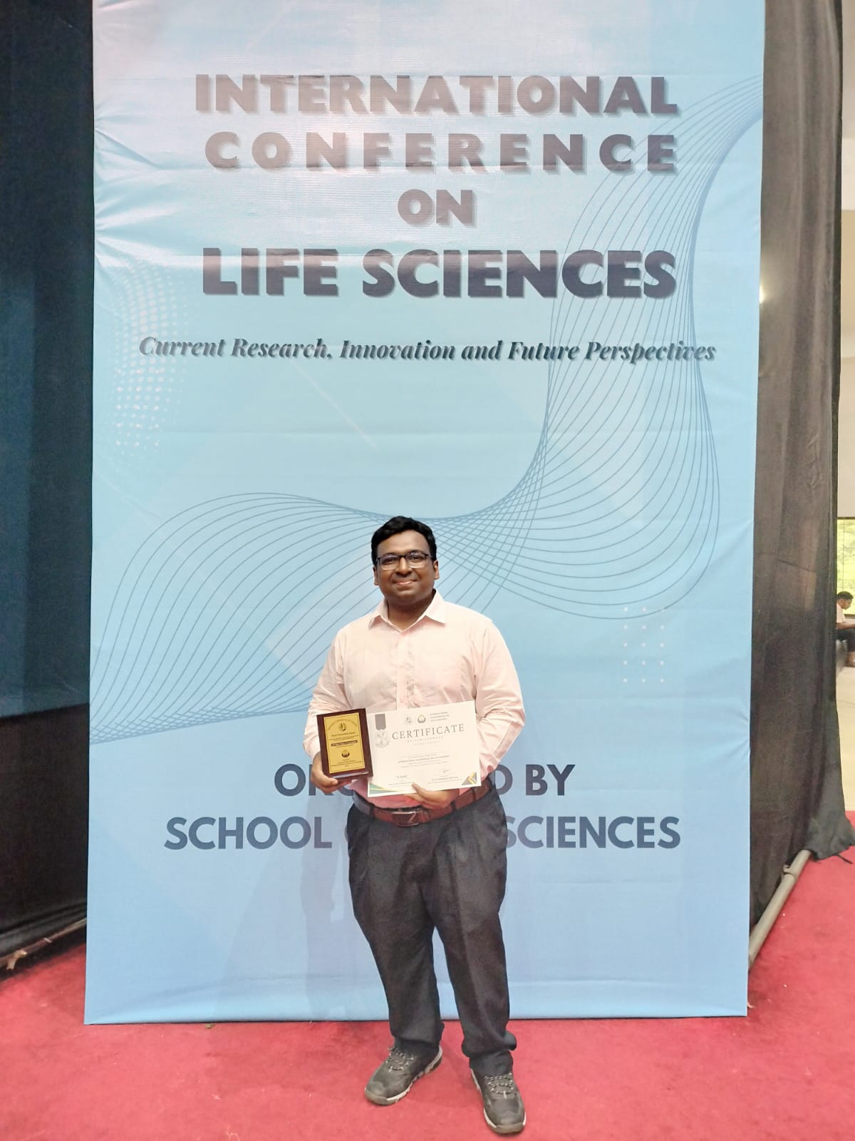 Md. Rezaul Karim Rana Wins 2nd Best Poster Award at International Conference on Life Sciences